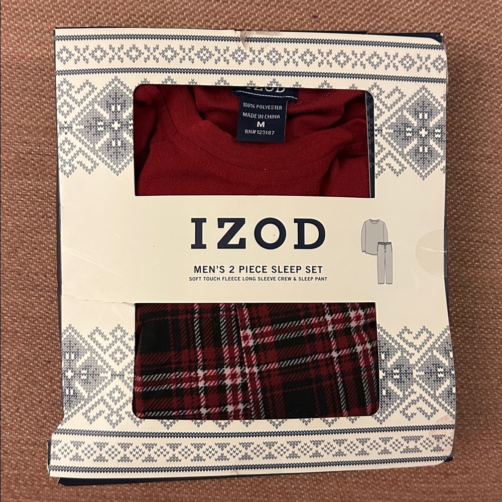IZOD Men's Red 2-Piece Sleep Set